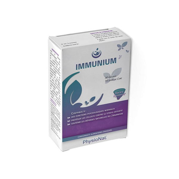 PhysioNat - Immunium - укрепление иммунитета, витамины, микроэлементы, 30 капсул