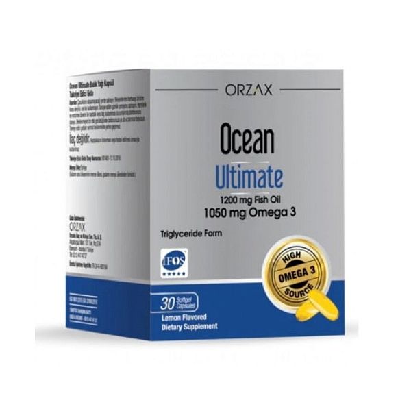 Orzax - Ocean Ultimate - омега-3, сердце и сосуды, мозг и нервная система, 30 капсул