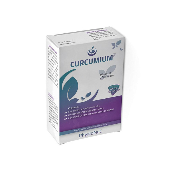 PhysioNat - Curcumium - детокс и очищение, куркумин, 60 капсул