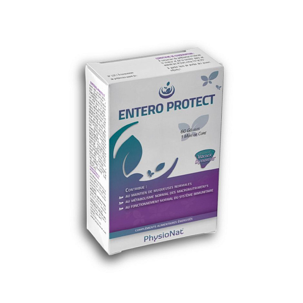 PhysioNat - Entero-Protect - здоровое пищеварение, аминокислоты, мультивитамин, микроэлементы, 60 капсул
