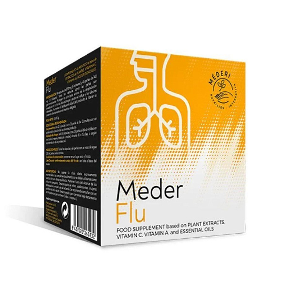 MEDERI nutricion integrativa - Meder-Flu - целебные экстракты, витамины, 135 таблеток