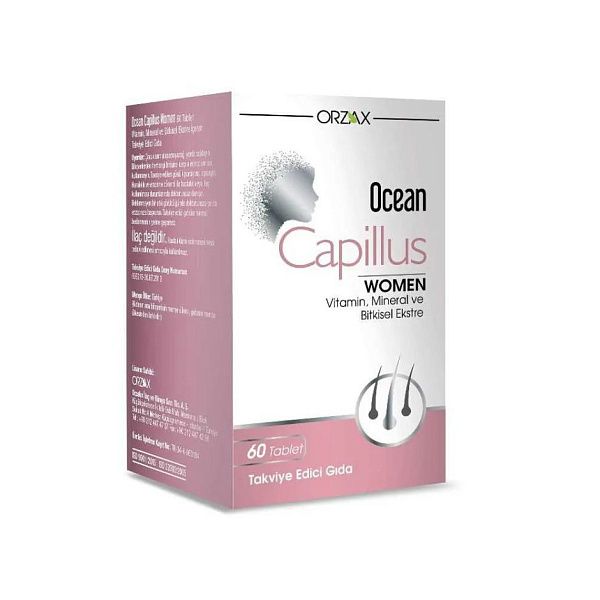 Orzax - Ocean Capillus Women - здоровье волос, растительные экстракты, витамины, 60 таблеток