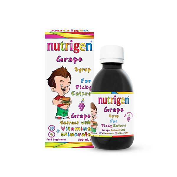 Nutrigen - Grape - похудение, экстракт винограда, витамины, микроэлементы, сироп, 200 мл