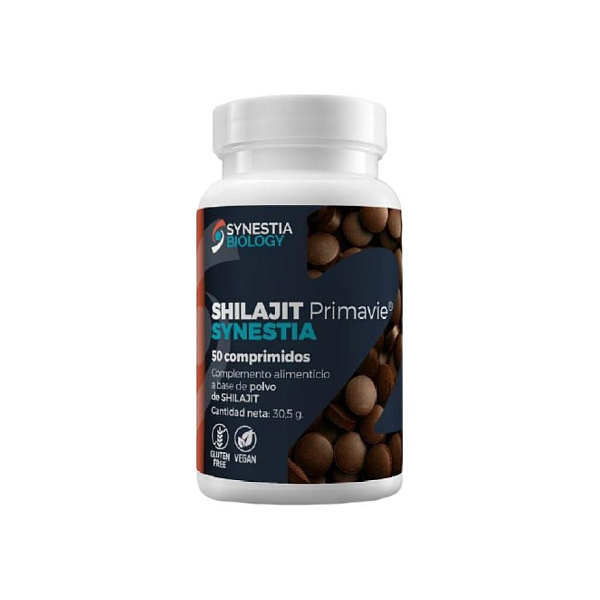 Synestia biology - Shilajit Primavie - нормализация холестерина, шиладжит, 700 мг, 50 таблеток