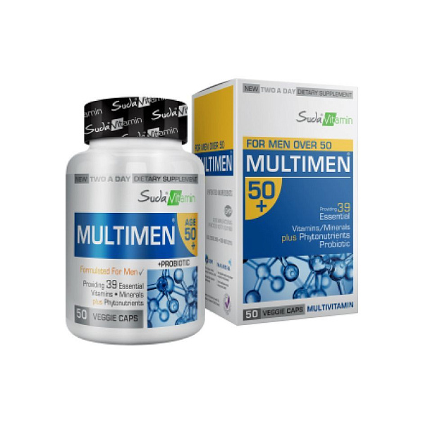 Suda Vitamin - Multimen 50+ - здоровье мужчин старше 50, 50 капсул