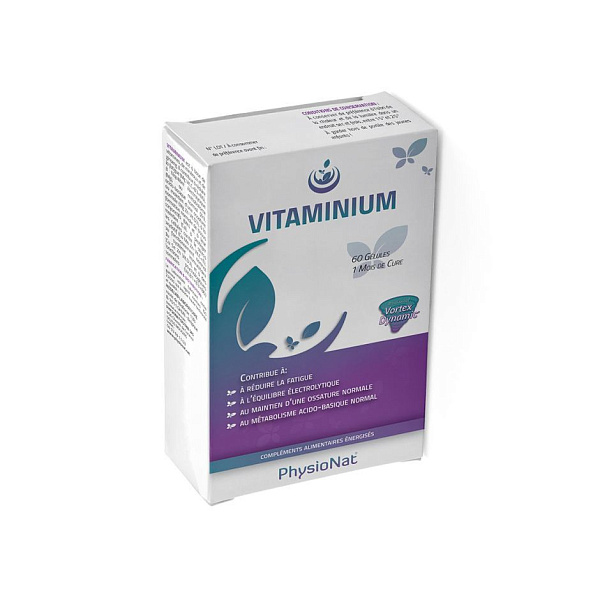 PhysioNat - Vitaminium - укрепление иммунитета, мультивитамин, микроэлементы, 60 капсул