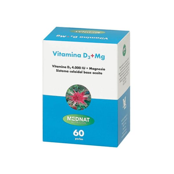 Mednat - Vitamina D3 + Magnesio Marino - D3 (холекальциферол), магний (Mg), 60 капсул