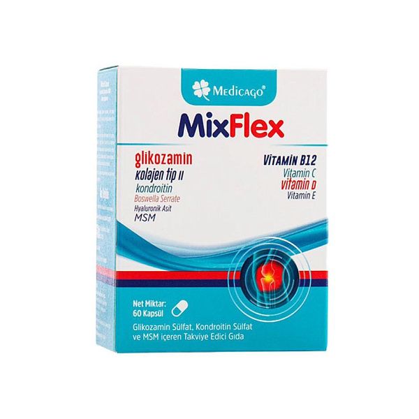 Medicago - MixFlex - здоровье суставов, мультивитамин, 60 капсул