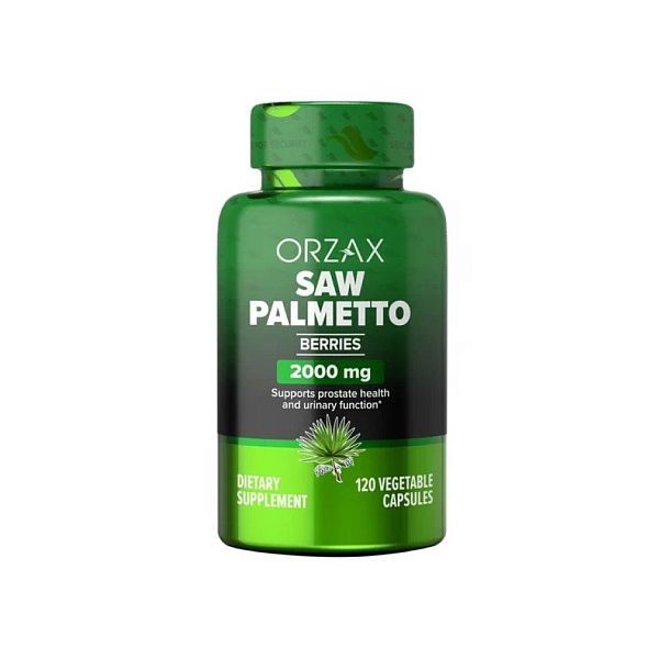 Orzax - Saw Palmetto, ягоды Сереноа, мочевыделительная система, мужское здоровье и здоровье волос, 120 капсулы