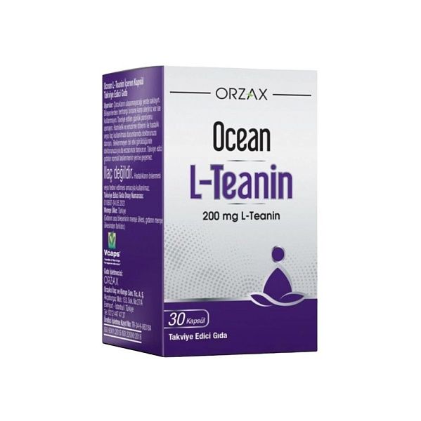 Orzax - Ocean L-Theanine - теанин, мозг и нервная система, 200 мг, 30 капсул