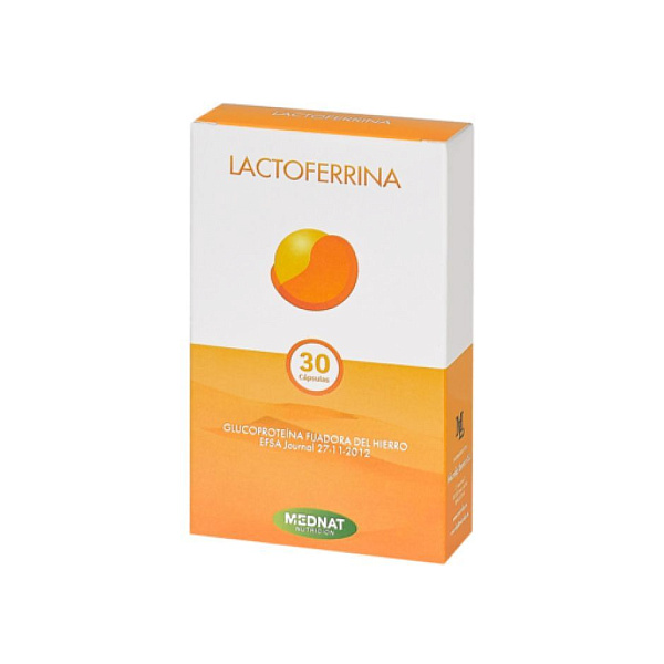 Mednat - Lactoferrina Bovina - лактоферрин, 200 мкг, 30 капсул