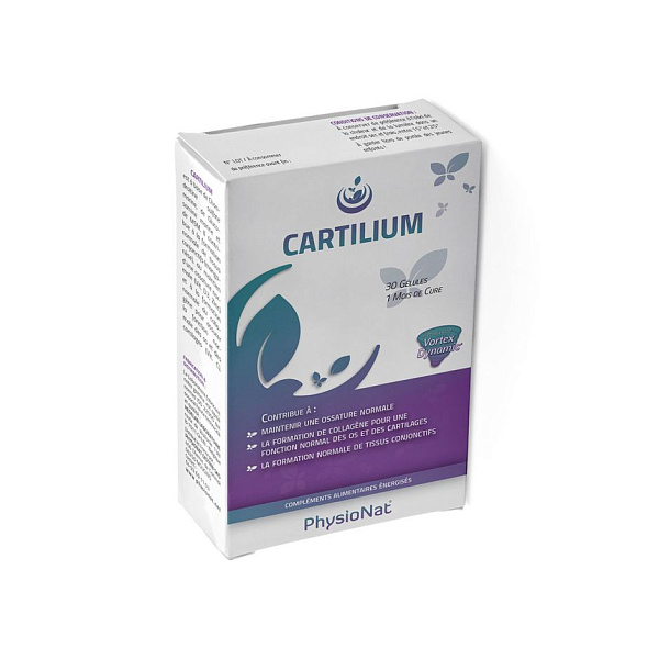 PhysioNat - Cartilium Plus - здоровье костей и суставов, МСМ, C (аскорбиновая кислота), D3 (холекальциферол), 30 капсул