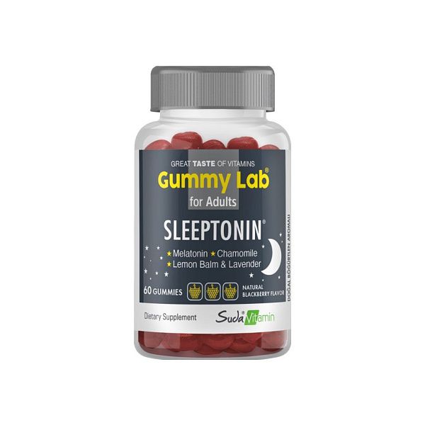 Suda Vitamin - Gummy Lab Sleeptonin - для улучшения сна, 60 жевательных мармеладок