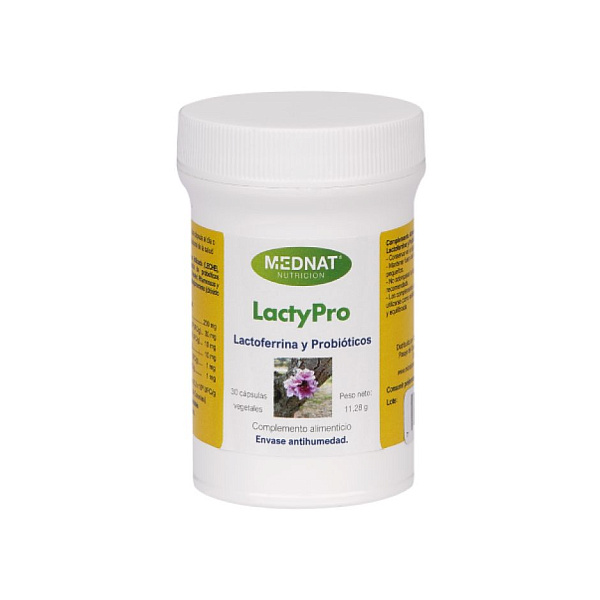 Mednat - Lactypro - лактоферрин, пробиотики, 30 капсул