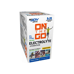Bigjoy - OnTheGo Electrolyte Sports Drink - электролиты, калий (K), кальций (Ca), магний (Mg), 20 шипучих таблеток