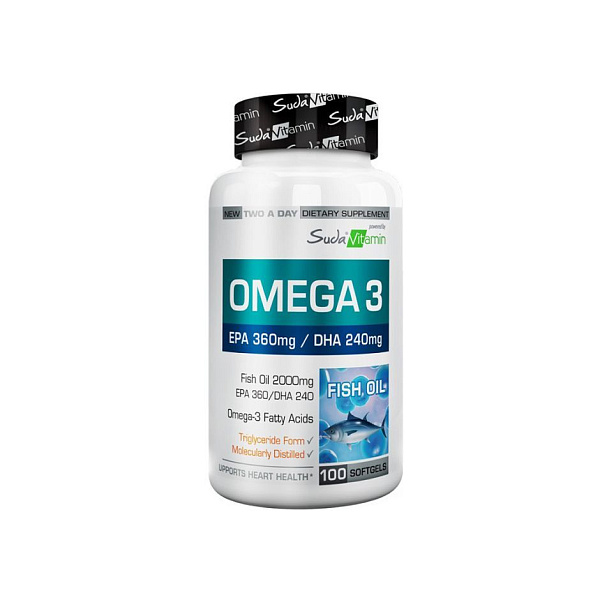 Suda Vitamin - Omega-3, 100 капсул