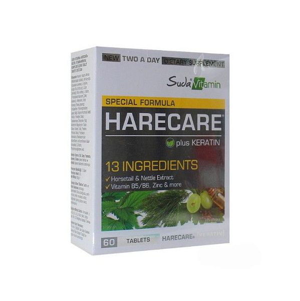 Suda Vitamin - Harecare - для укрепления и здоровья волос, ногтей и кожи головы, 60 капсул