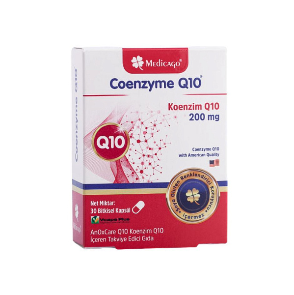 Medicago - Coenzyme Q10 - коэнзим Q10, 200 мг, 30 капсул
