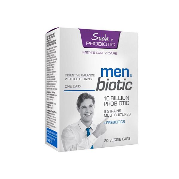 Suda Vitamin - Men biotic, пробиотики для мужчин, 30 капсул