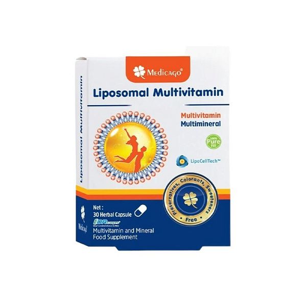 Medicago - Liposomal Multivitamin - Витамины для Вашей энергии и здоровья, 30 капсул