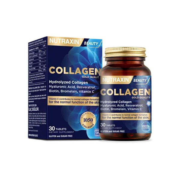 Nutraxin - Beauty Collagen Gold - коллаген, 30 таблеток