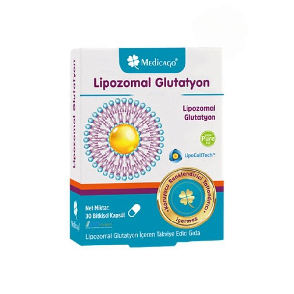 Medicago - Liposomal Glutatyon - липосомальный глутатион, 150 мг, 30 капсул