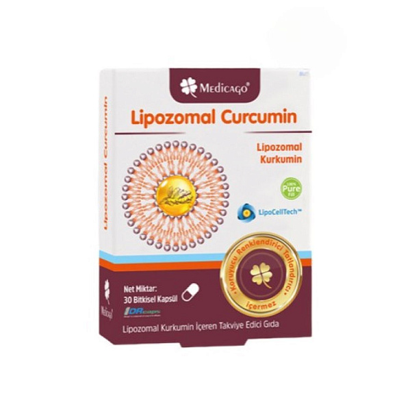 Medicago - Liposomal Curcumin - липосомальный куркумин, 250 мг, 30 капсул