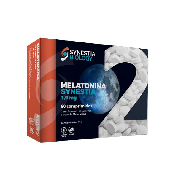 Synestia biology - Melatonina - мелатонин, улучшение сна, 1.90 мг, 60 таблеток