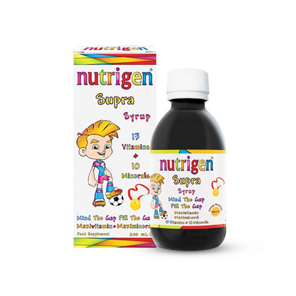 Nutrigen - Supra - рост и развитие, витамины, микроэлементы, сироп, 200 мл