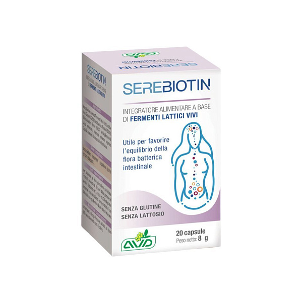 AVD reform - Serebiotin - кисломолочные ферменты, поддержание здоровья при беременности, 20 капсул