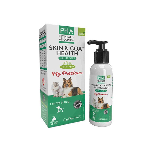 Pet Health Association - Skin-Coat Health Pomp - здоровая шерсть и кожа, 100 мл