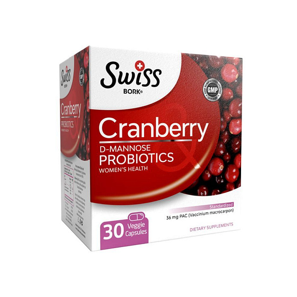BORK health - Cranberry Пробиотик с Клюквой, 30 капсул