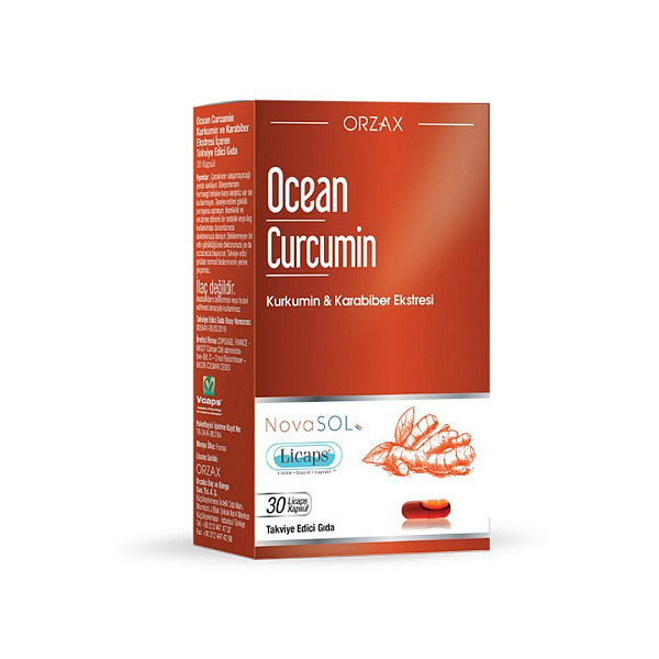 Orzax - Ocean Curcumin - Куркумин, 35 мг, 30 капсул