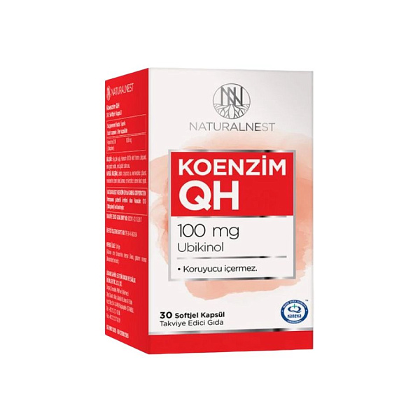 Naturalnest - Coenzyme QH - коэнзим QH, 100 мг, 30 капсул