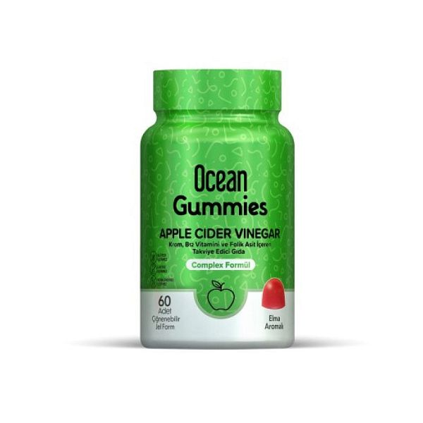 Orzax - Ocean Gummies Apple Cider Vinegar - Яблочный уксус - Комплекс витаминов - 60 мрамеладок