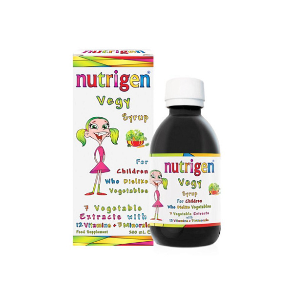 Nutrigen - Vegy syrup - экстракт овощей, витамины, микроэлементы, сироп, 200 мл