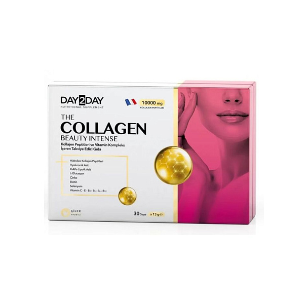 Day2Day - Collagen Beauty Intense - коллаген, витамины, 30 пакетиков