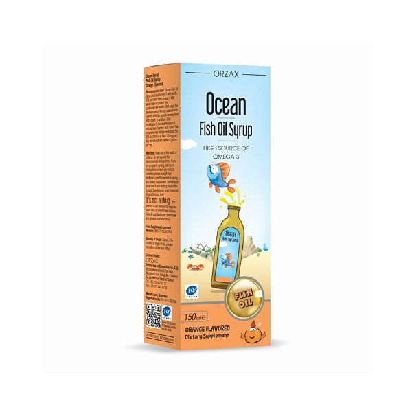 Orzax - Fish Oil - рыбий жир, сироп, 150 мл
