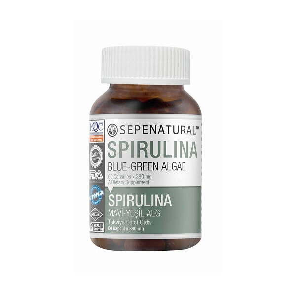 Sepenatural - Спирулина - микроэлементы, мультивитамин, 60 капсул
