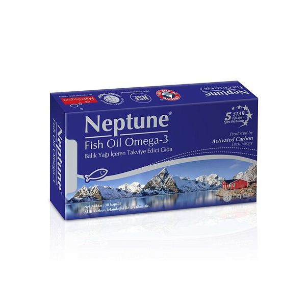 Neptune - Рыбий жир омега 3, 30 капсул