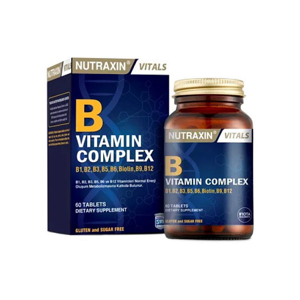 Nutraxin - B-Complex - витамины группы B, 60 таблеток