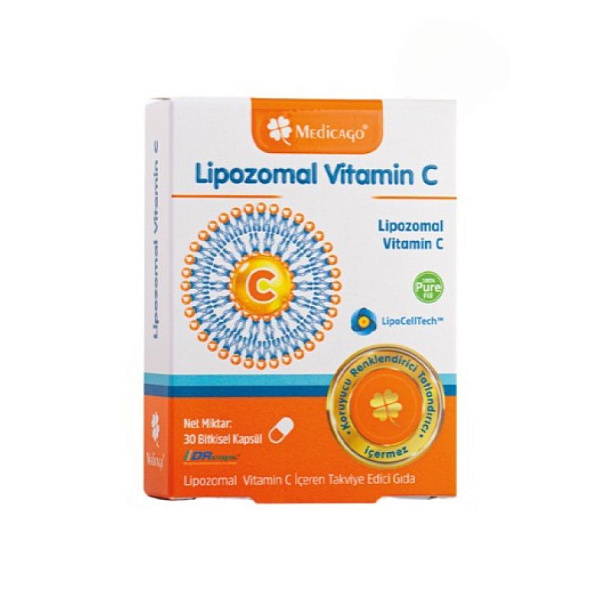 Medicago - Liposomal Vitamin C - C (аскорбиновая кислота) - 500 мг, 30 капсул