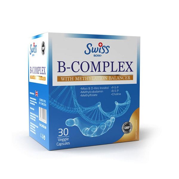 BORK health - B-complex - витамины группы B, 30 капсул