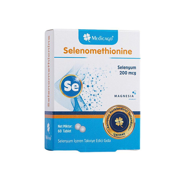Medicago - Selenomethionine - селен (Se), 200 мкг, 60 таблеток