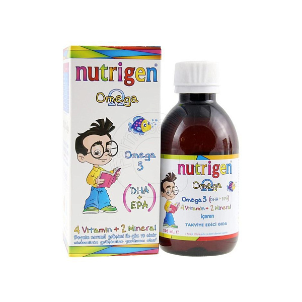 Nutrigen - Omega oil mix - омега-3, витамины, микроэлементы, сироп, 150 мл