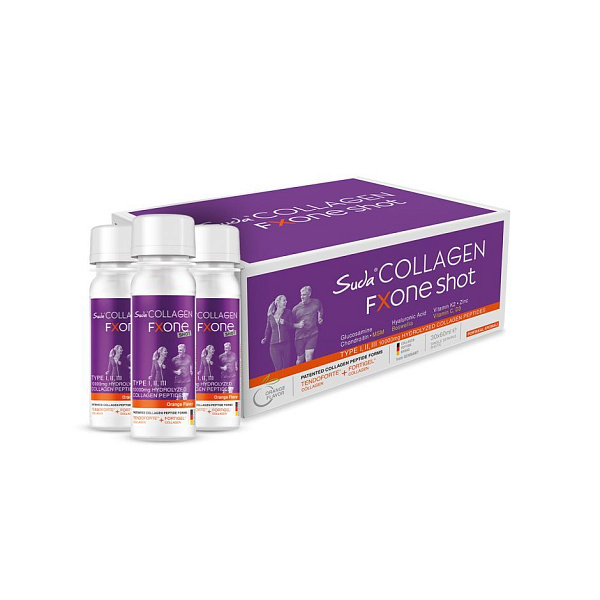 Suda Collagen - FXONE Shot - укрепление суставов, коллаген, витамины, микроэлементы, 60 мл, 30 шотов