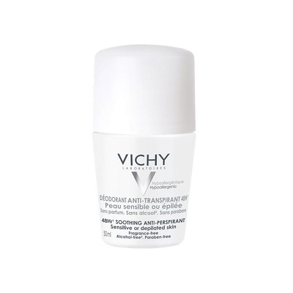 Vichy - Deodorant дезодорант шариковый 48ч для чувствительной кожи, 50 мл