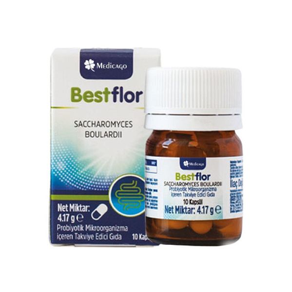 Medicago - BestFlor 10 kapsul - пробиотики, здоровье кищечника 10 капсул