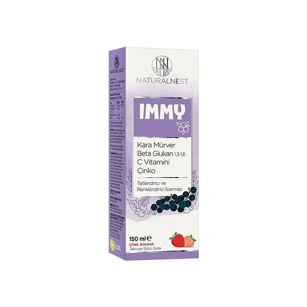Naturalnest - Immy syrup - черная бузина, бета-глюкан, 150 мл