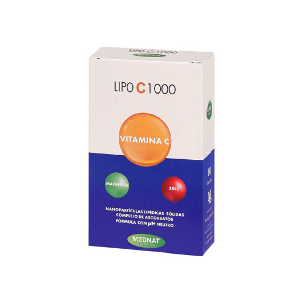 Mednat - Lipo C 1000 - C (аскорбиновая кислота), 1001 мг, 60 капсул
